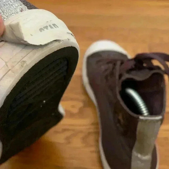 High-Top Converse Chuck Taylor Purple Sparkle Glitter, Junior Size 5 - Picture 5 of 12